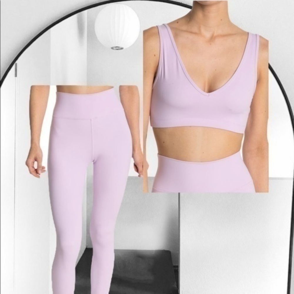 Lilac Purple Active wear Set / Leggings + Bra​